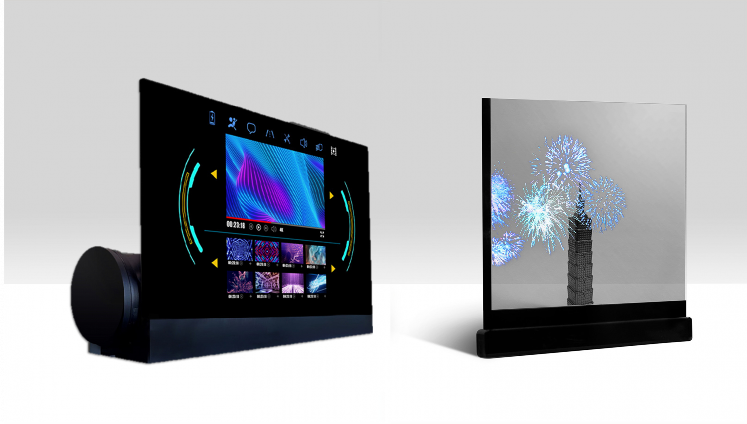 可卷式、折迭性、高透明